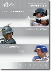 (100) 2012 Carlos CORREA * Byron BUXTON * Mike ZUNINO Rize Inaugural Debut RC's - Picture 1 of 2