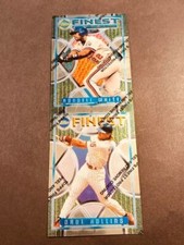 1995 Topps Finest UNCUT STRIP Rondell White Dave Hollins