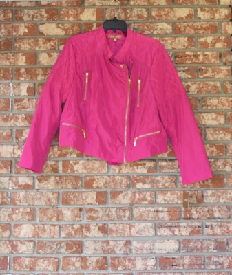 Ellen Tracy Pink Long Sleeve Jacket Size XL NWT - Image 1 of 3