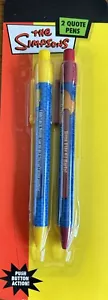 The Simpsons 2 Quote Pens Bart El Barto 2007 Style 007S1 Push Button Pens NEW - Picture 1 of 1