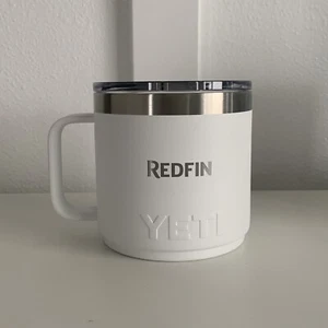 New Yeti White Mug 14 oz. Stainless Steel White Cup Rambler Cover Mag Slider - Picture 1 of 8