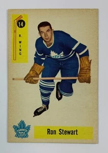 1958-59 Parkhurst Hockey #14 Ron Stewart (Maple Leafs) 122E - Imagen 1 de 2