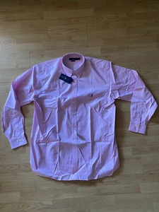 Polo Ralph Lauren Men’s Button Down Dress Shirt Size 2XL Long Sleeve Pink - Picture 1 of 12