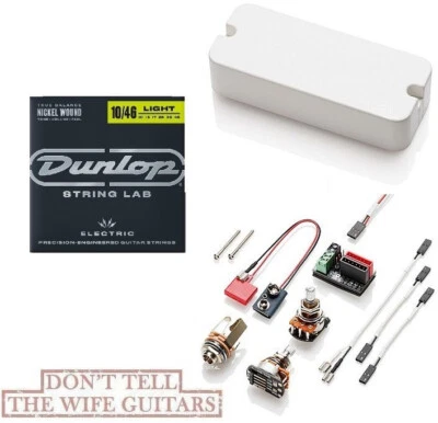 EMG PFT BLANCO ESTILO P-90 CARCASA CON SONIDO DE CUELLO TELE FT (JUEGO DE 1 CUERDA) Foto 1 de 2