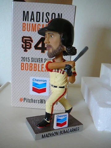 SAN FRANCISCO SF GIANTS MADISON BUMGARNER 2015 SILVER SLUGGER BOBBLEHEAD, SGA Cover