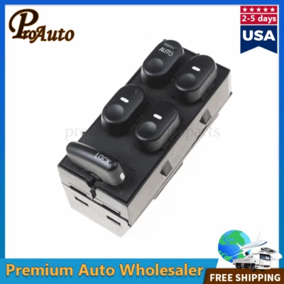 Interruptor de ventana eléctrica maestro del lado del conductor 10433029 para Buick Century Regal 97-05 Foto 1 de 4