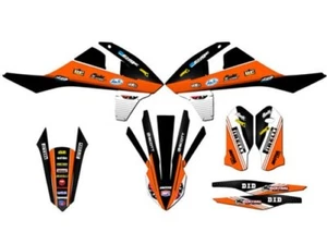 2016-2018 SXF RICOCHET Orange Senge Graphics Kit Compatible with KTM - Picture 1 of 4