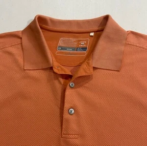 Mens Cutter & Buck DryTec Luxe Polo Shirt Size M Short Sleeve NANOtex Fabric EUC - Picture 1 of 3