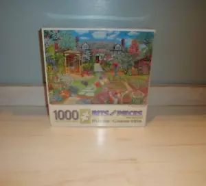 Bits and Pieces A Spring Garden 1000 Piece Puzzle - New - Picture 1 of 3