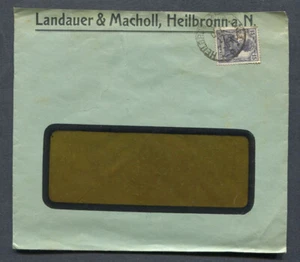 German Reich : Large company cover from 1917 - Heilbronn - used - Picture 1 of 1