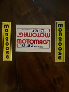 1975-81 Mongoose MOTOMAG decals - Picture 1 of 1