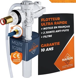 ULTRA FAST High Quality Toilet Float INCLUDED Seal + Filter + Notice - Picture 1 of 8