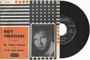 VERY RARE 1964 SWEDEN ROY ORBISON PS SINGLE - OH PRETTY WOMAN / YO TE AMO MARIA - Picture 1 of 6