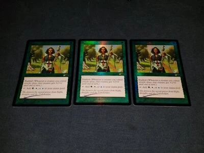 MTG 1x Judge Promo green rare LP FOIL Noble hierarch - ships w/ tracking - Image 1 of 2