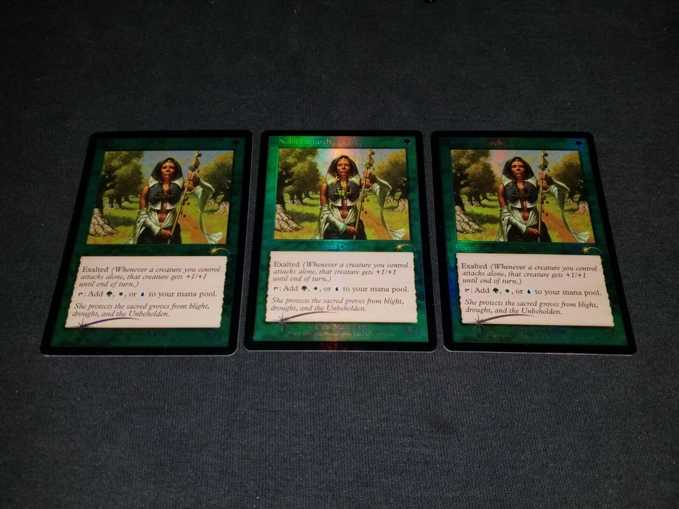MTG 1x Judge Promo green rare LP FOIL Noble hierarch - ships w/ tracking - Image 1 of 2
