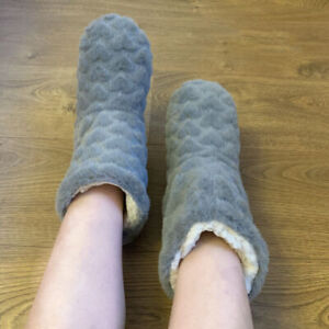 Slippers Womens Warm Indoor Slipper Floor Ankle Boots Ladies Booties Girls Size