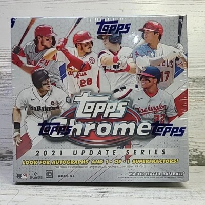 2021 Topps Chrome Update Series MLB Baseball Trading Card Mega Box New Sealed - Image 1 of 4