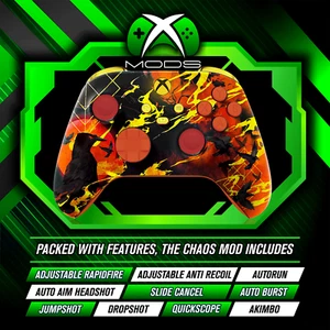 XBOX ONE SERIES CUSTOM RAPID FIRE CONTROLLER - CHAOS ANTI RECOIL MOD -BLOOD MOON - Picture 1 of 7