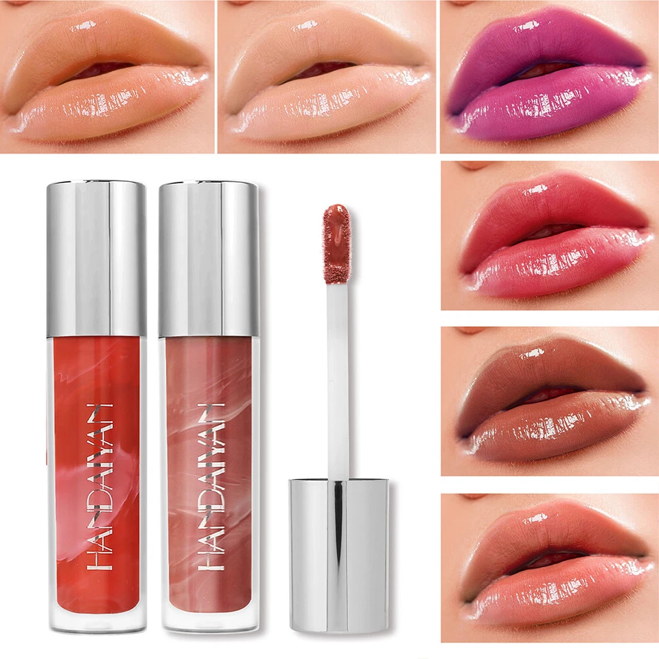 Lip Gel Moisturize Mirror Lip Gloss Glitter Lip Glaze Long Lasting 6 Colou 」 - Image 1 of 4