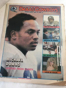 Documento semanal oficial de los Dallas Cowboys, 10 de noviembre de 1984, Michael Downs - Imagen 1 de 7