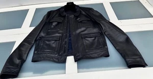 UltraRare & Gorgeous Givenchy AW00 Lampo Zipper 4 Pockets Lamb Leather Jacket - Picture 1 of 24