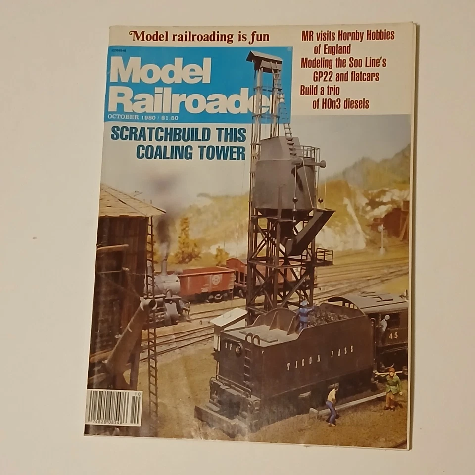 Model Railroader Magazine October 1980 Scratchbuild This Coaling Tower - Image 1 of 1