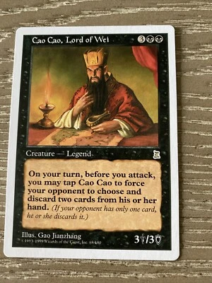 Cao Cao, Lord of Wei Portal Three Kingdoms MTG NM Magic: The Gathering Free Ship - Image 1 of 2