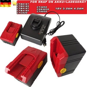 Batería de reemplazo Snap-on CTB6187 CTB6185 CTB4187 CTB4185 4Ah CTC620 18V - Imagen 1 de 16
