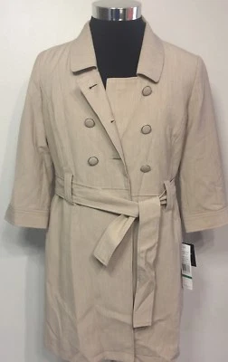 Gabardina Larry Levine para mujer manga 3/4 talla 8 Foto 1 de 4