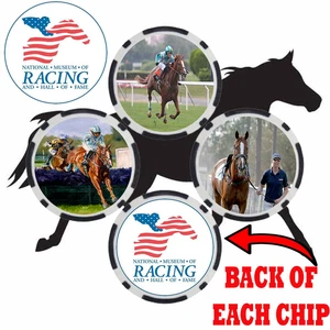 GOOD NIGHT SHIRT - HORSE RACING HALL OF FAME - RENNPFERD - POKER CHIP SET (3) - Bild 1 von 2