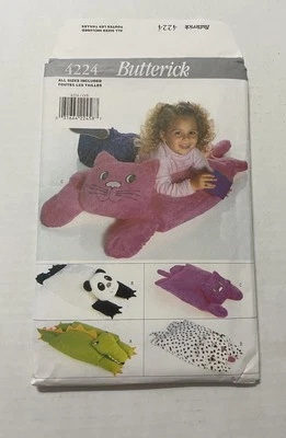 Butterick Sewing Pattern 4224 Animal Pillow Pals Uncut - Image 1 of 3