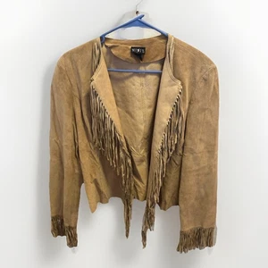 Mix It XL Fransen Hippie Festival Jacke camel hellbraun - Bild 1 von 5