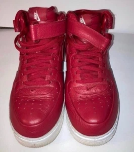 Nike Lab Air Force 1 Mid/Lab Mid/Red/819677-600 SZ 10 Men’s - Picture 1 of 5