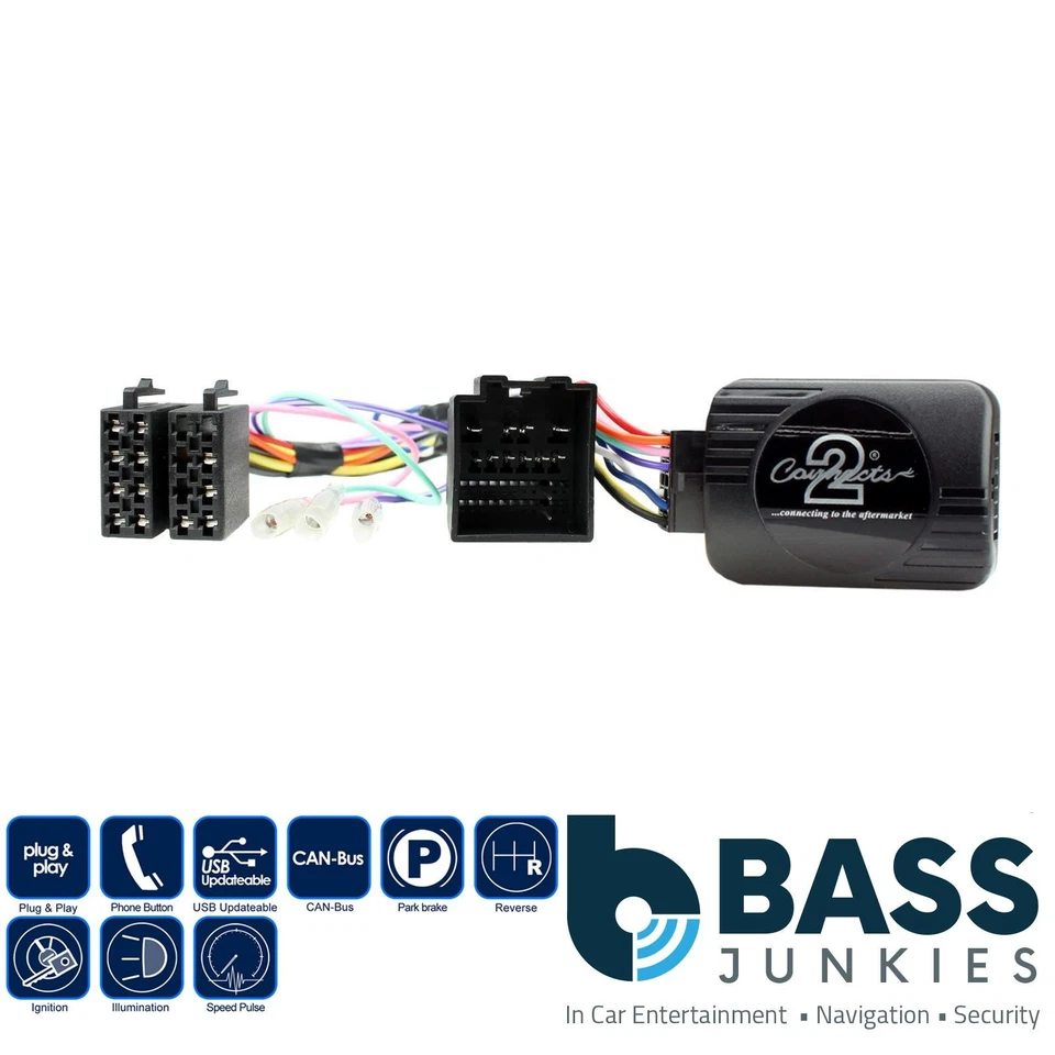 Connects2 CTSFO020.2 Steering Wheel Stalk Adapter for Ford Fiesta Transit 2017