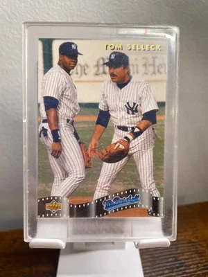 Upper Deck #SP4 1992 Tom Selleck con Frank Thomas Mr. Estampado corto de béisbol Foto 1 de 2