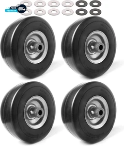 (4er Pack) 9X3.50-4" Flat Free Rasenmäherreifen mit 4" zentrierter Nabe, 3/4"  - Bild 1 von 6