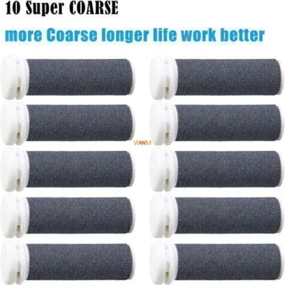 10X Grosso Grosso 】 Kit di Ricarica per Micro Pedi Rimuovi Cornea - Set Rulli di Ricambio. - Immagine 1 di 4