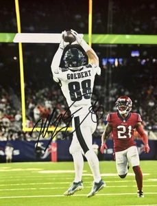 Dallas GOEDERT Signed 8x10 Photo! Philadelphia EAGLES TIGHT END! All Star! W/COA - Picture 1 of 2