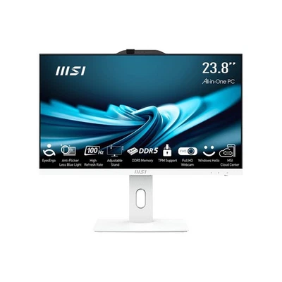 MSI PC All-in-one Pro AP242P Core i5-14400 23.8" Full HD 8GB DDR5 Bianco - Immagine 1 di 4