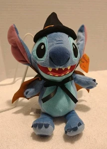 Disney STITCH la Strega ~ Peluche Halloween 9" Peluche ~ NUOVO con etichetta - Foto 1 di 17