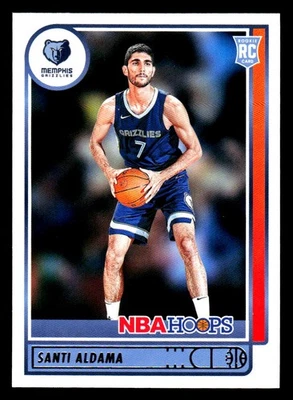 2021-22 Hoops #207 Santi Aldama Memphis Grizzlies Rookie - Image 1 of 2