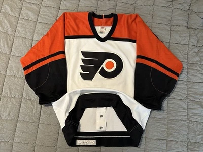 1987-88 Philadelphia Flyers CCM Authentic Ultrafil On-Ice Jersey Size 44 Rare - Image 1 of 4