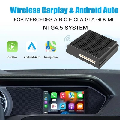 Android Auto/Wireless Carplay For Mercedes Benz A B C E CLA GLA GLK ML NTG4.5 - Image 1 of 4