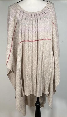 Capa poncho Free People Off Duty de gran tamaño talla única para la mayoría de los chales de melocotón - NUEVO Foto 1 de 4