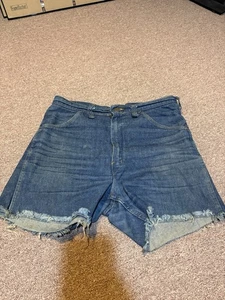 Vintage 1979s Big Yank Brand 32 Waist Jeans Cut Off Shorts - Picture 1 of 12