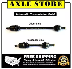 2 New Front CV Axles Fit 1993 92 91 90 Honda Accord With Automatic Transmission - Foto 1 di 5