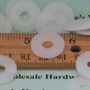 Nylon Flat Washer Insulator .75" OD .257" ID .062" Long Pick Your Quantity - Picture 1 of 5