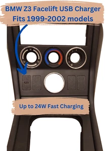BMW Z3 Facelift (1999-2001) Fast USB Charger - Button cover - Picture 1 of 2