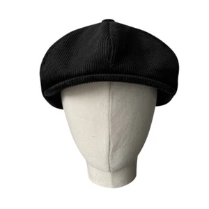 Gatsby Peaky Blinders Mütze UK Cord Zeitungsjungenmütze klassisch 8 Panel Baker Boy flach - Bild 1 von 13
