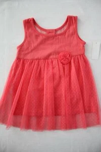 NEW Toddler Girls Sleeveless Shirt Size 4T Peach Lace Top Dressy - Picture 1 of 3